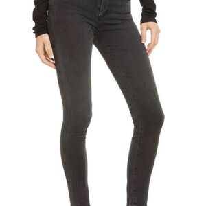 Citizens Of Humanity Rocket Ankle High Rise Skinny Black Jeans - 27